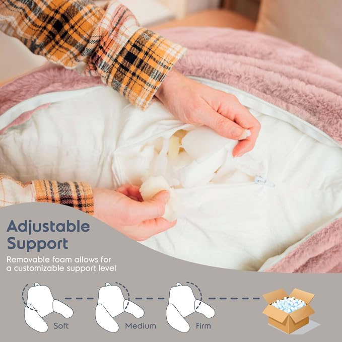 Nestl Fur Reading Pillow, Stylish Back Pillow - Image 6