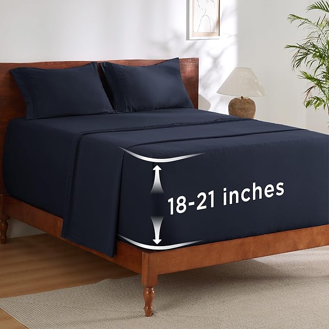 Bedsure Deep Pocket Queen Sheets Set by BEDSURE
