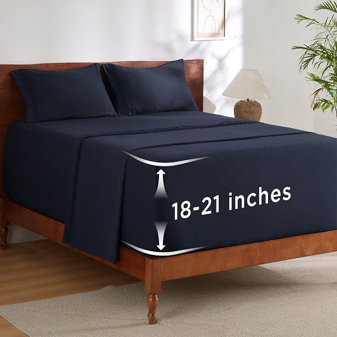 Bedsure Deep Pocket King Sheet Set by BEDSURE