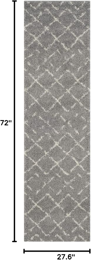 SAFAVIEH Arizona Shag Collection Runner Rug - Image 2