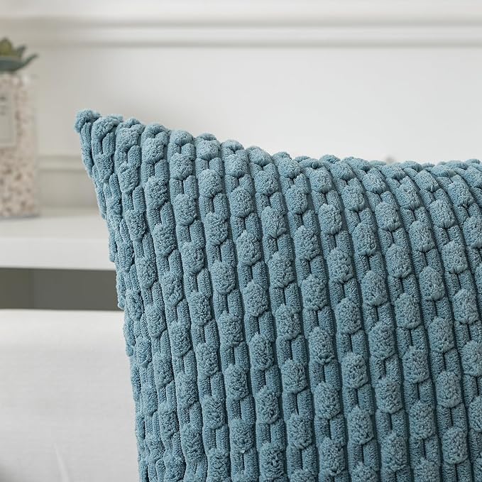 Kevin Textile 12x24 Inch Pillow Cover 1 Pack Boho Decorative Soft Striped - Image 2