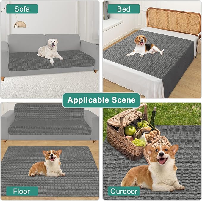 Foxdecor Couch Cover Sofa Covers Washable, Dog Bed Cover Couch Covers - Image 5