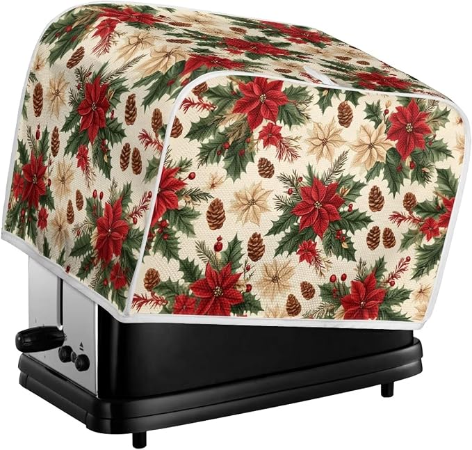 ZFRXIGN Christmas Flower Toaster Covers Mushroom Toaster Cover 4 Slice Small - Image 5