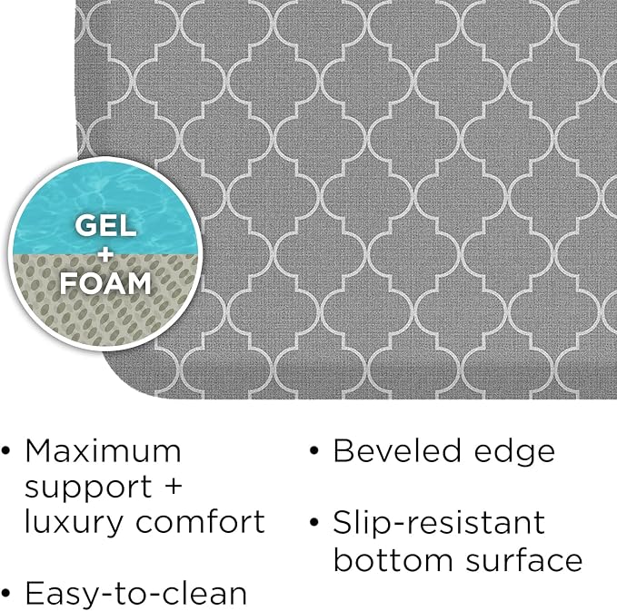 GelPro Elite Premier Anti-Fatigue Kitchen Comfort Floor Mat, Trellis Classic - Image 6