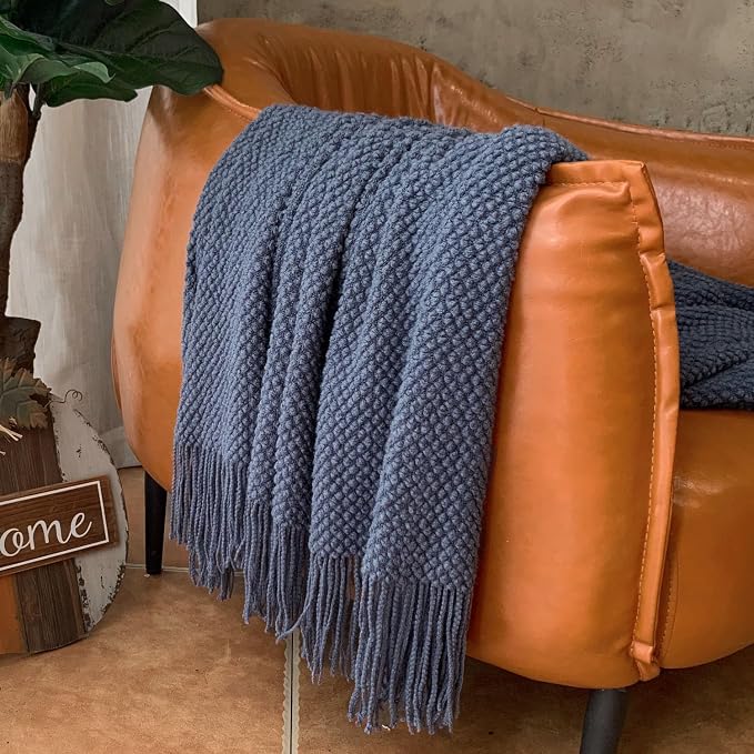 LOMAO Knitted Throw Blanket - Image 3
