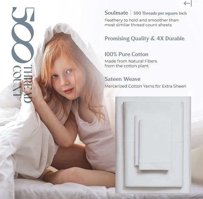 Mayfair Linen 100% Cotton Twin XL Sheet Set - Image 5