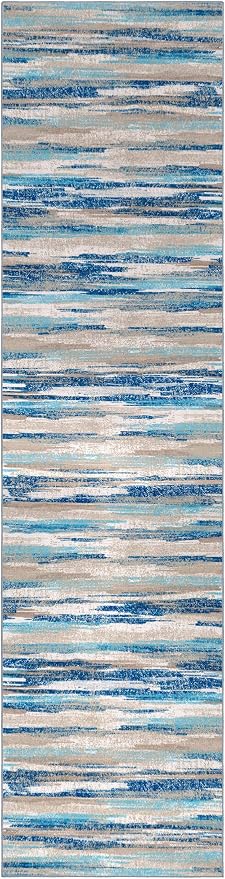 Modern Abstract Hallway Runner Rug - Image 9