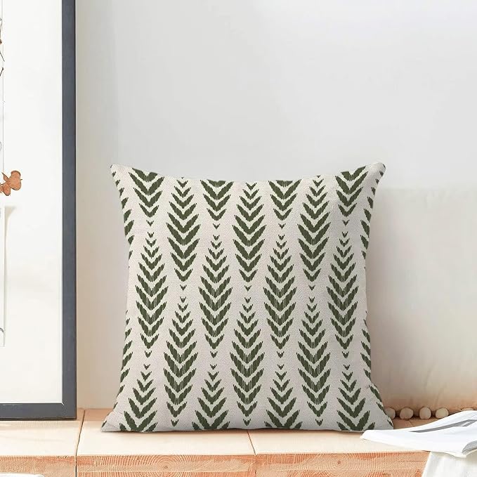 BETGINY Sage Green Boho Pillow Covers 20 x 20 Inch Pack of 2, Bohemian Ethnic - Image 3
