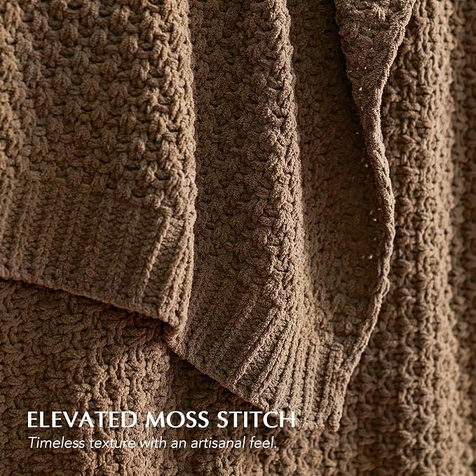 EVERGRACEHOME Chunky Chenille Knit Throw Blanket - Image 2