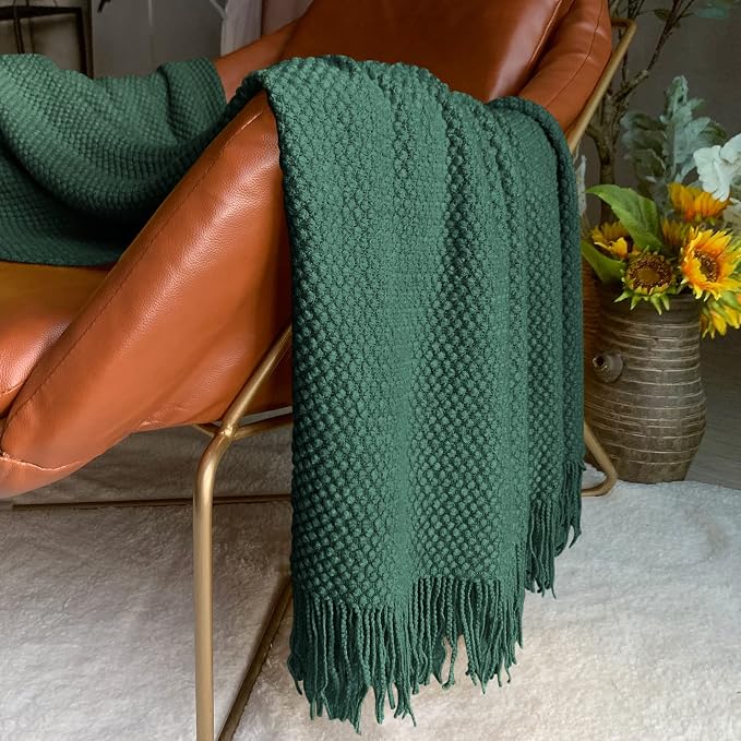LOMAO Knitted Throw Blanket - Image 3