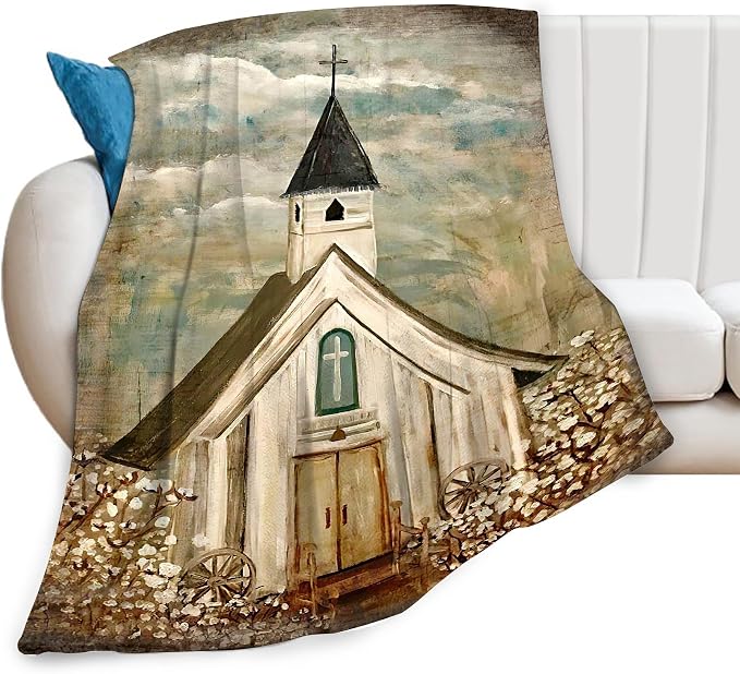 Christian Church Blanket Religious Gifts by citari