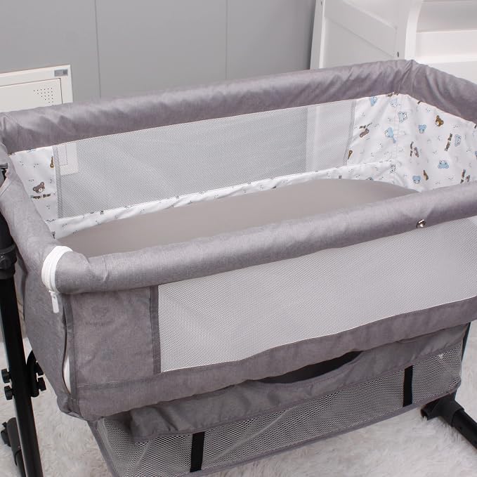 Belsden Pack of 3 Fitted Bassinet Sheet Set, Flexible Fit Various Bassinet - Image 4