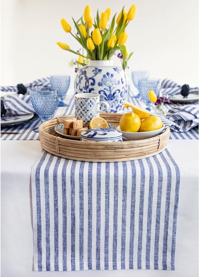 Solino Home Linen Table Runner 156 Inches Long by SolinoHome