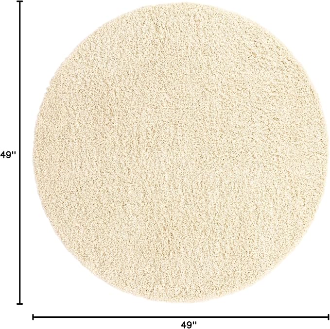 Unique Loom Solid Shag Collection Area Rug - Image 2