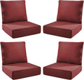 Luxury Outdoor Seat Cushion Set-24 x 24 x 6 Inch Outdoor Chair Cushions by NatureComfyOutdoorFurniture