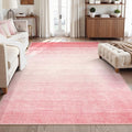 Wonnitar Washable Pink Rug 6x9, Modern Ombre Large Area Rugs by Wonnitar