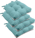 downluxe Indoor Chair Cushions for Dining Chairs, Tufted Overstuffed Textured by Downluxe