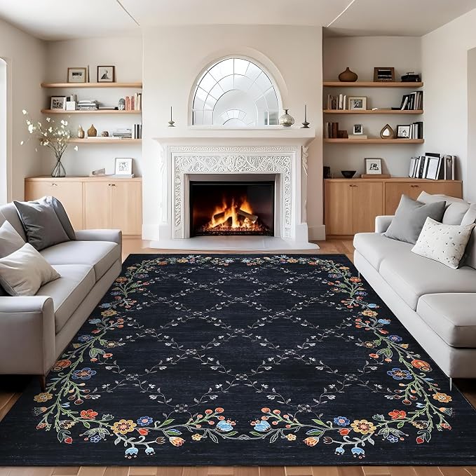 GarveeHome 10x13 Washable Floral Area Rugs - Image 8