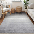 Wonnitar 4x6 Washable Grey Rug for Bedroom, Modern Ombre Area Rug for Living by Wonnitar