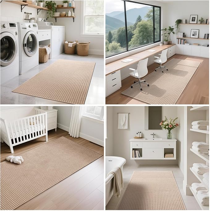 Boho Washable Area Rugs 6x9 ft, Non Slip Area Rug - Image 7