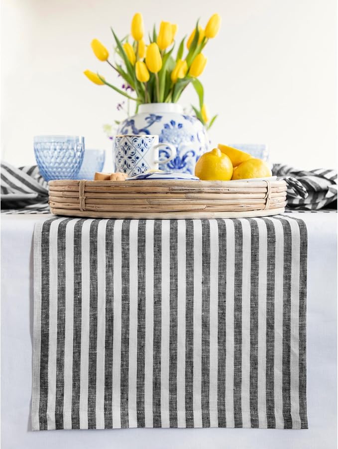 Solino Home Linen Table Runner 36 Inches by SolinoHome