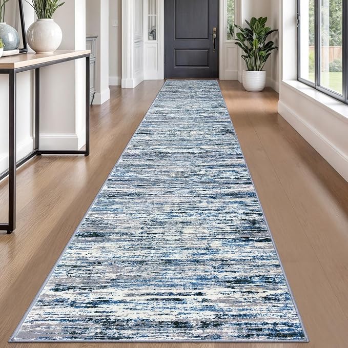 Modern Abstract Runner Rug 2.6x18 by lansny