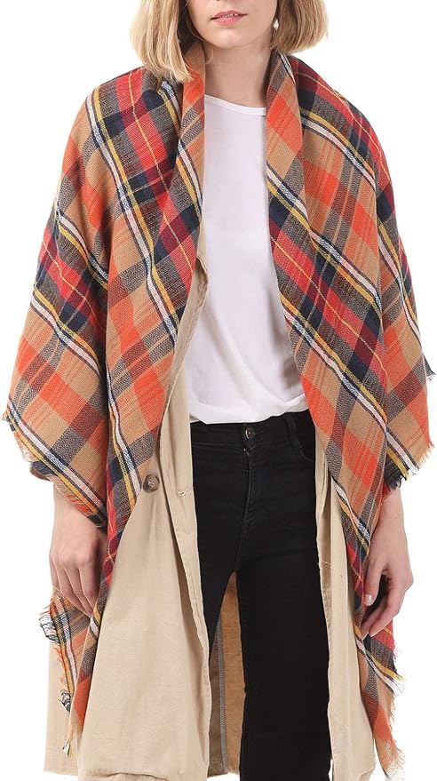 American Trends Women's Cozy Warm Winter Fall Blanket Scarf Stylish Soft Chunky - Image 4