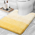 OLANLY Luxury Toilet Rugs U-Shaped 24x20, Extra Soft and Absorbent Microfiber by OLANLY