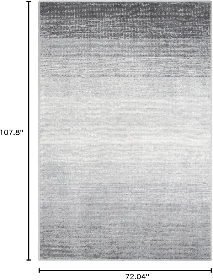 Wonnitar Modern Ombre 6x9 Grey Area Rugs - Image 2