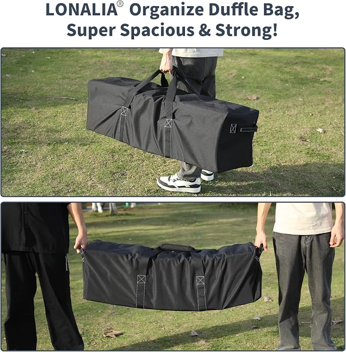 46 Inch Large Duffle Bag for Travel Camping - 127L Extra Large Heavy Duty - Image 2