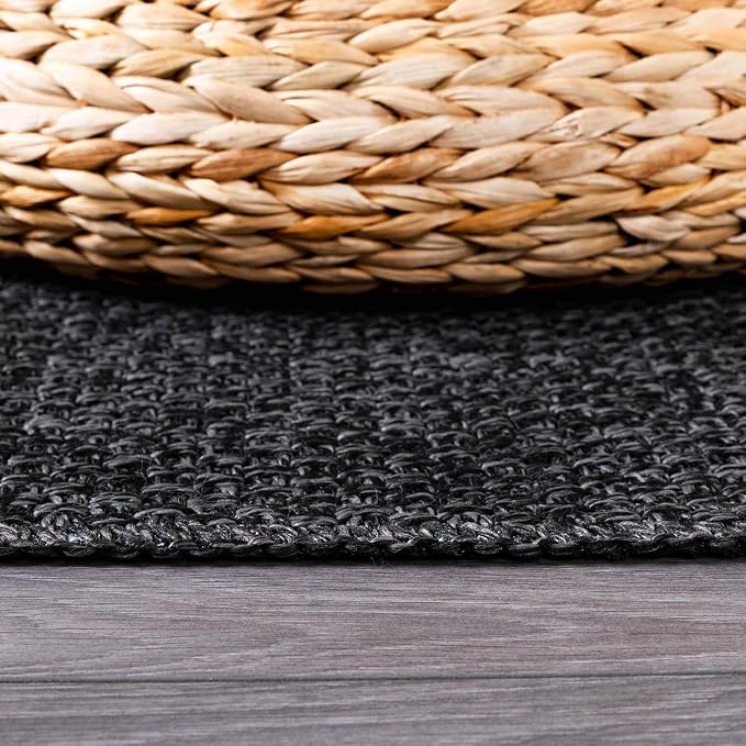 Easy Jute Door Mat 2x3 Indoor Outdoor Natural Rugs Solid Fiber Rug Woven Area - Image 7