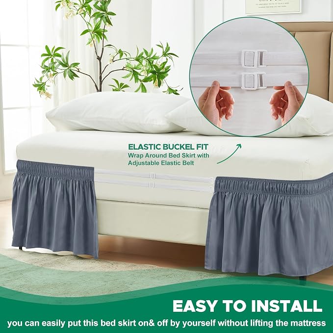Biscaynebay Wrap Around Bed Skirts - Image 5