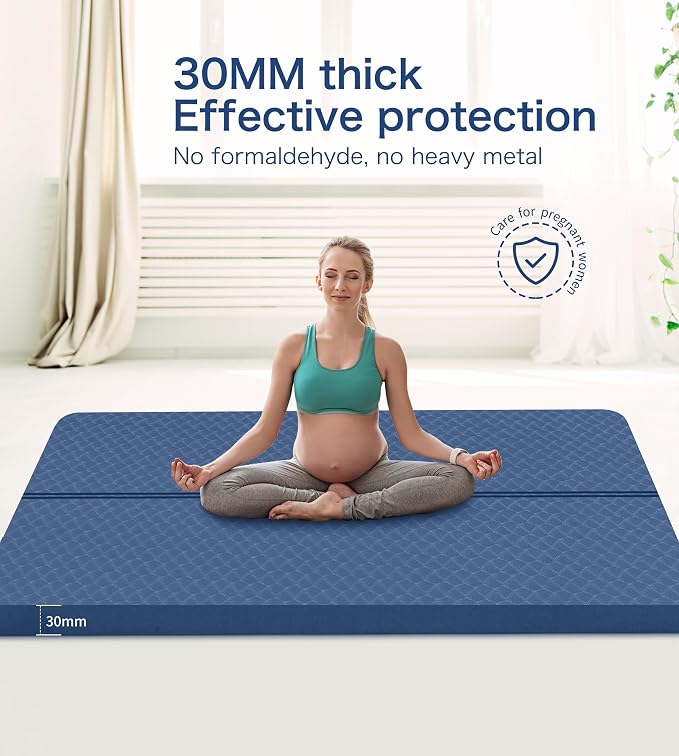 nuveti Large Exercise Mat - 15mm/20mm/30mm Thick Yoga Mat | Workout Mat - Image 7