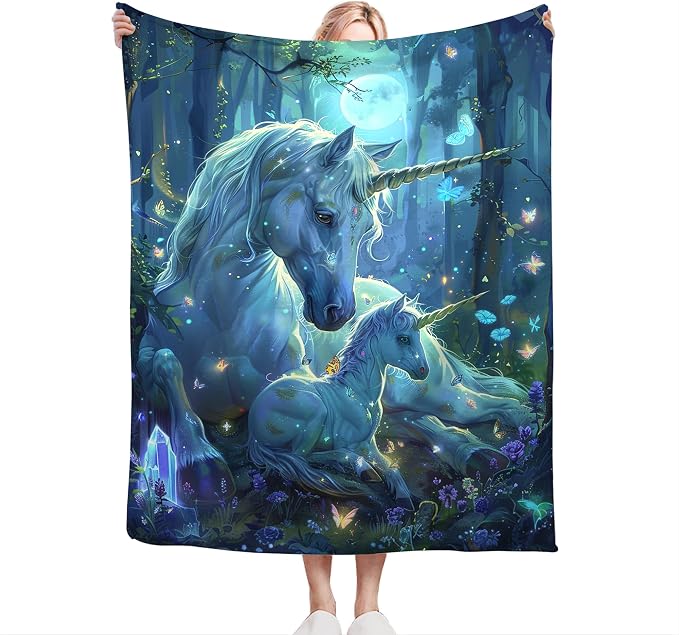 Unicorn Throw Blanket - Image 2
