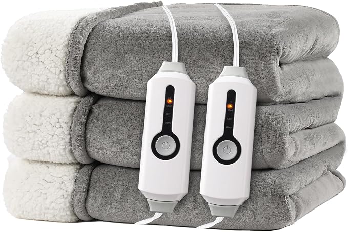 Electric Heated Blanket King Size 90"x100" by RALYSUN