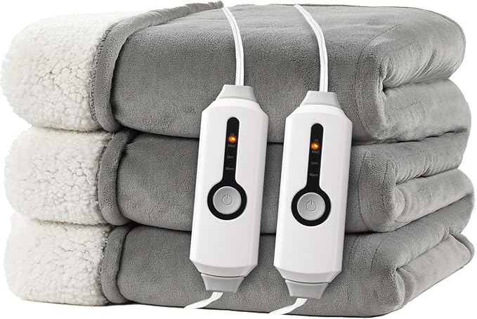 Electric Heated Blanket Queen Size 84"x90" by RALYSUN