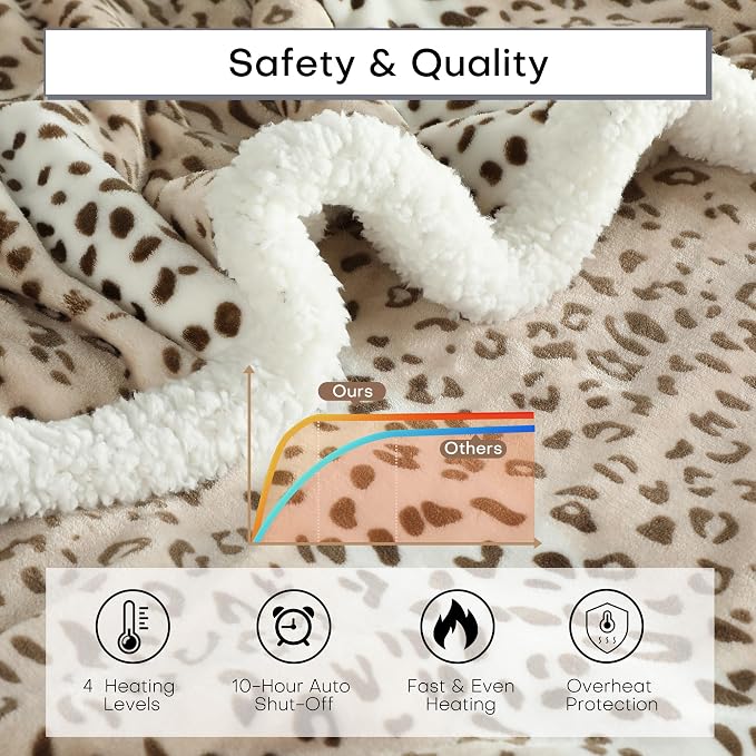 Electric Heated Blanket Queen Size 84"x90" - Image 5