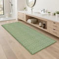 Braided Bathroom Runner Rug, Super Absorbent 24"x48" Non Slip Bath Mats by winolive