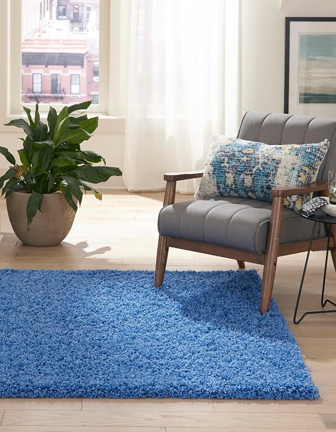 Unique Loom Solid Shag Collection Area Rug - Image 4