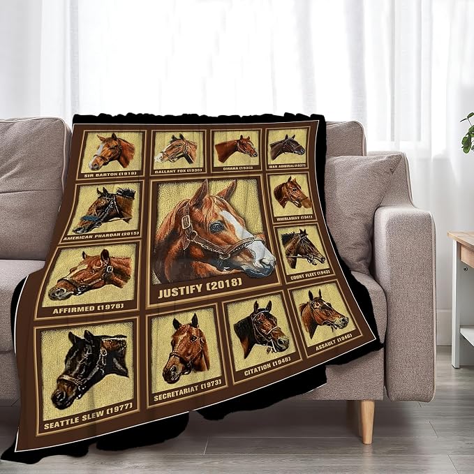 Racing Horses Blanket - Image 3