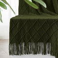 inhand Knitted Throw Blankets for Couch and Bed, Soft Cozy Knit Blanket by inhand