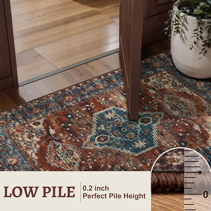 Tangsoo Oriental 5x7 Area Rug Washable Rug - Image 3