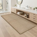 Braided Bathroom Runner Rug, Super Absorbent 24"x48" Non Slip Bath Mats by winolive