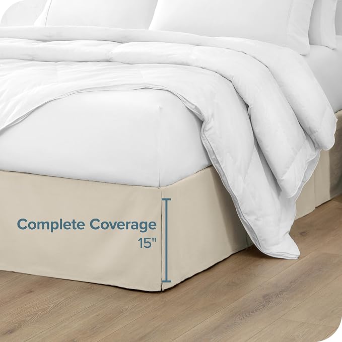 Bare Home Twin XL Bed Skirt - Image 4