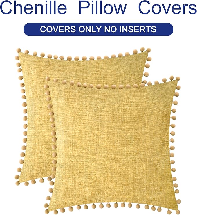 CaliTime Throw Pillow Covers Decorative 16 X 16 Inches Pack of 2 Cozy Solid - Image 6