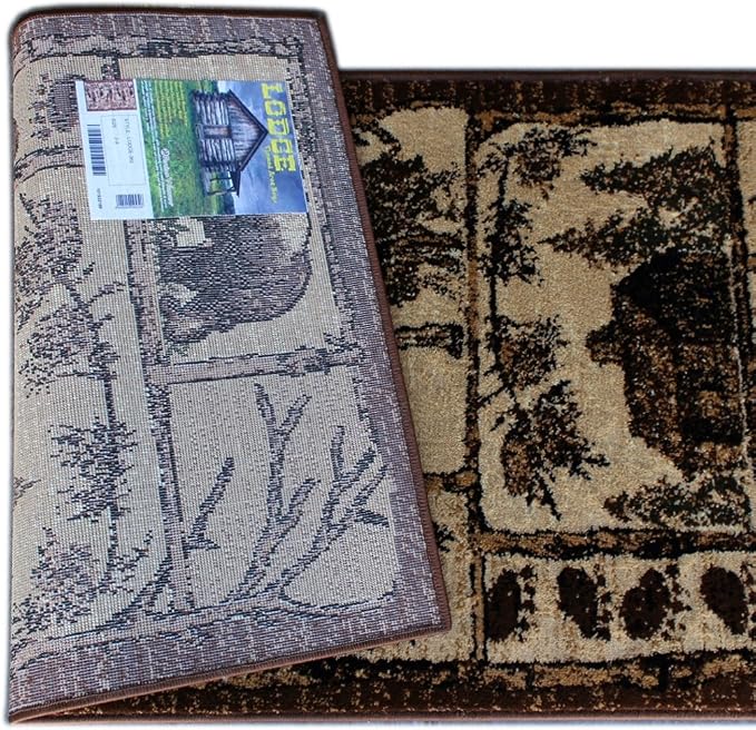 Cabin Style Area Rug Runner 2 Feet 2 Inch X 7 Feet 2 Inch Design L-362 - Image 8