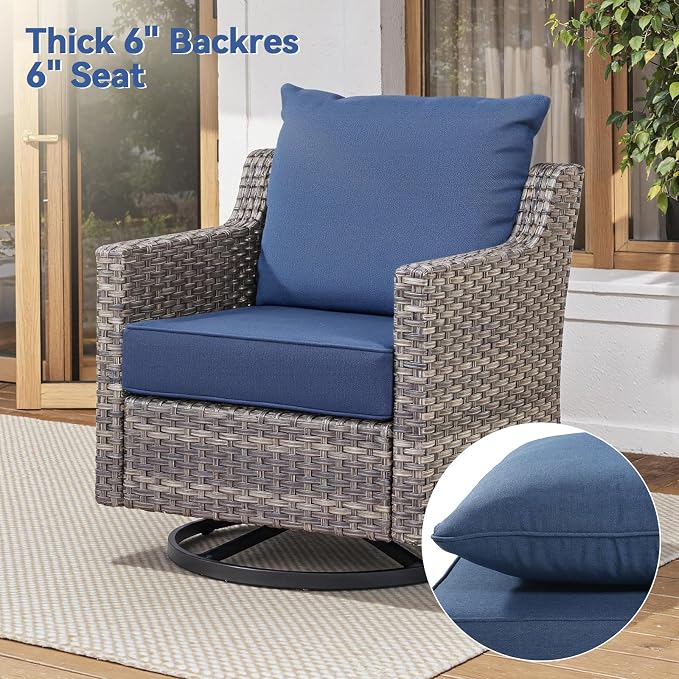Luxury 6" Outdoor Cushions for Patio Furniture, Fade Resistant Couch Chair - Image 7