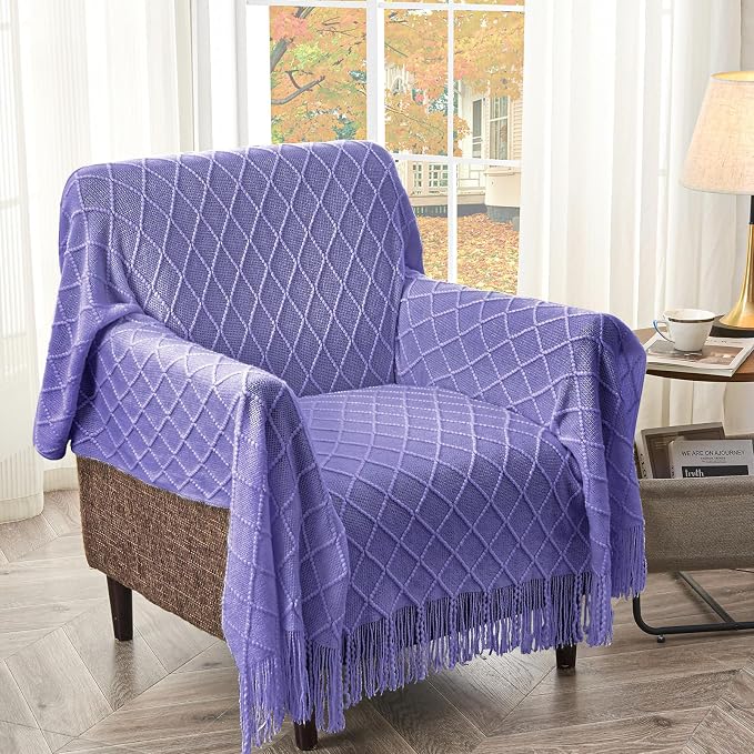inhand Knitted Throw Blanket for Couch and Bed, Soft Living Room Home Decor - Image 5