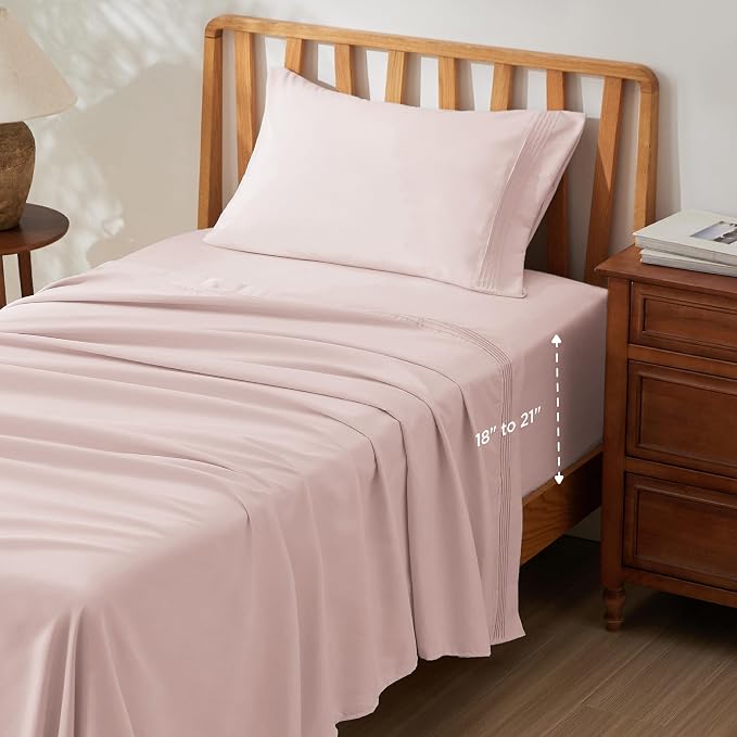 Bedsure Deep Pocket Twin Sheets Set by BEDSURE
