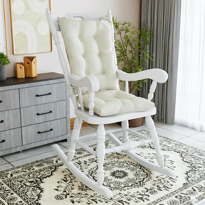 Klear Vu Omega Non-Slip Rocking Chair Cushion, Assembled in USA, Thick Tufted - Image 9